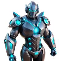 serene rustic Futuristic Robot 3D Render high resolution png