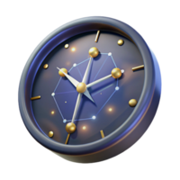 dramatic rustic 3D Clock Illustration, Time Management Concept high resolution png