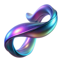 extraordinary minimalist 3D Abstract Background Image of Iridescent, Flowing Form exclusive png