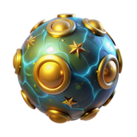 magnificent rustic Celestial Orb 3D Render high quality png