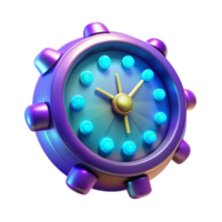 serene traditional 3D Render Clock Illustration professional png