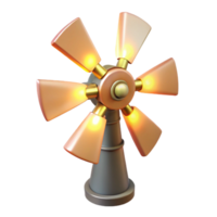 wonderful minimalist Illuminated 3D Windmill Model original png