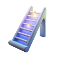 impressive artistic 3D Render of a Glowing Staircase original png