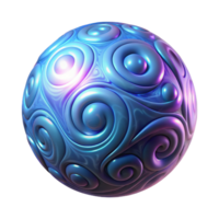 beautiful creative Abstract 3D Sphere with Swirling Patterns exclusive png