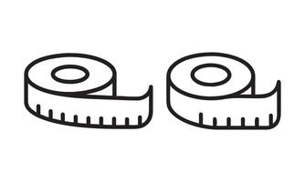 tape measure icons vector