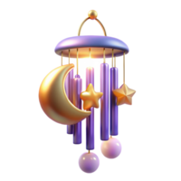 extraordinary traditional 3D Render Celestial Mobile Illustration premium png