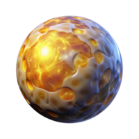 wonderful traditional 3D Render Abstract Sphere, Golden Galaxy exclusive png
