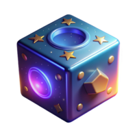 magnificent rustic Cosmic Cube 3D Render exclusive png