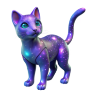 magnificent rustic Cosmic Kitten 3D Render genuine png