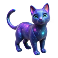 wonderful abstract Cosmic Cat A 3D Galaxy Kitten Illustration authentic png