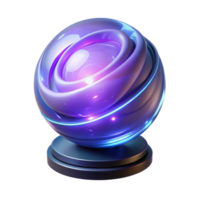 magnificent creative Abstract 3D Render of a Glowing Orb original png