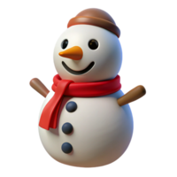 serene abstract 3D Snowman Illustration Winter Holiday Cheerful professional png