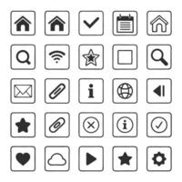 UI UX Navigation Icons Functional UI Icon Pack vector