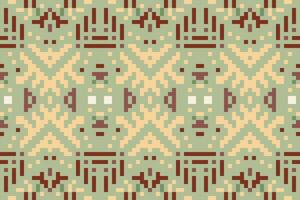 Diamond Shapes Ethnic Tribal Patternfolk Embroidery, Aztec Geometric Ornament Print. Design for Carpet, Wallpaper, Clothing, Wrapping, Fabric vector