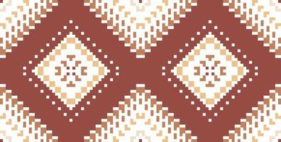 Sarong Abstract Geometric Patternfolk Embroidery, Aztec Geometric Ornament Print. Design for Carpet, Wallpaper, Clothing, Wrapping, Fabric vector