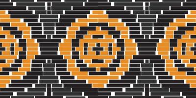 Handicraft Ethnic Design Patternfolk Embroidery, Aztec Geometric Ornament Print. Design for Carpet, Wallpaper, Clothing, Wrapping, Fabric vector