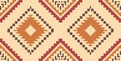 Saree Colorful Abstract Geometric Patternfolk Embroidery, Aztec Geometric Ornament Print. Design for Carpet, Wallpaper, Clothing, Wrapping, Fabric vector