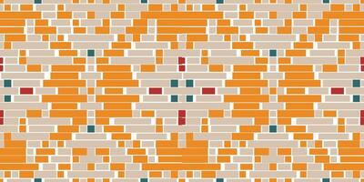 Knit Abstract Colorful Geometric Pattern Backgroundfolk Embroidery, Aztec Geometric Ornament Print. Design for Carpet, Wallpaper, Clothing, Wrapping, Fabric vector