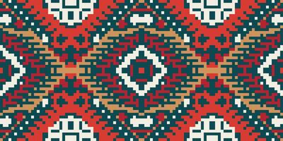Stripes Background Abstract Geometric Pattern Designfolk Embroidery, Aztec Geometric Ornament Print. Design for Carpet, Wallpaper, Clothing, Wrapping, Fabric vector