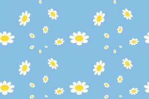 Daisy Pattern Printable. Vintage Charming Daisy Pattern on a Serene Background Creates a Cheerful vector