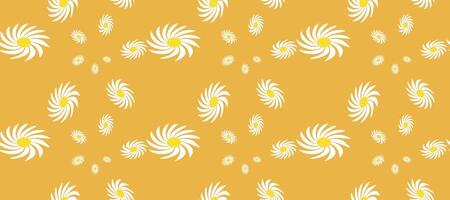 Daisy Flower Pattern. Vintage Charming Daisy Pattern on a Serene Background Creates a Cheerful vector