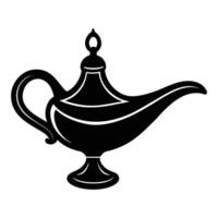 Magic lamp icon vector
