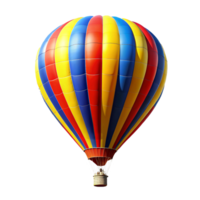 Vibrant Colorful Hot Air Balloon Soaring High in the Sky A Majestic Sight of Adventure and Freedom png