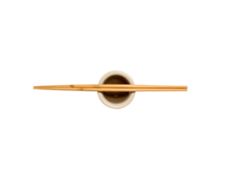 Chopsticks and soy sauce in bowl isolated on transparent background png