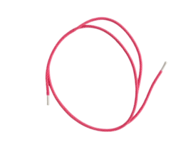 Red thread with needle isolated on transparent background png