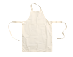 Realistic empty white kitchen apron isolated on transparent background png