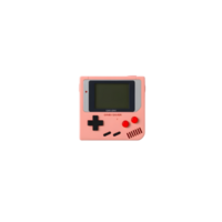 Retro game console isolated on transparent background png