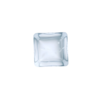 Realistic ice cube isolated on transparent background png