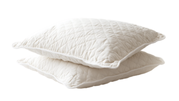Two white pillows on a black background png