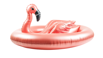 An inflatable flamingo pool float png