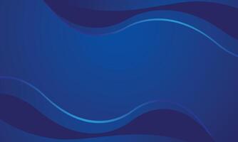 Abstract stylish blue wave background vector