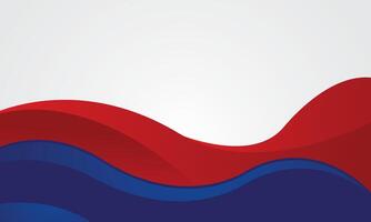 Blue red wave abstract background design vector
