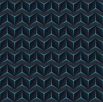 Dark Hexagonal 3D Pattern. High-Tech Geometric Grid with Futuristic Depth Effect vector