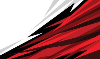 Abstract red geometric stripes pattern racing background for car wrap decal vector