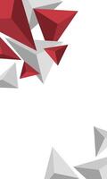 Abstract 3d triangle pattern blank business background vector