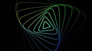 Concentric Triangular Pattern on Black Background video