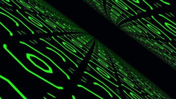 Abstract Binary Code Tunnel Background video