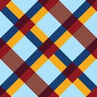 Handwoven Plaid Pattern A Fusion of Straight and Diagonal Lines vector