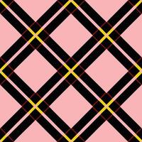 Inspired Plaid Pattern A Fusion of Straight and Diagonal Lines vector