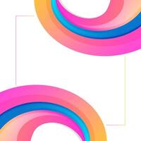 Colorful abstract modern wave background design template. vector