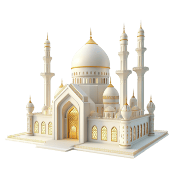 elegant Weiß Moschee architektonisch Design machen isoliert auf transparent Hintergrund png