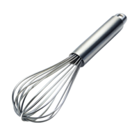 Whisk with metal handle isolated on transparent background png
