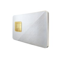 Silver credit card icon on a black background, finance and transaction symbol. png