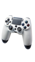 branco jogos controlador em uma Preto fundo, jogos e tecnologia conceito. png