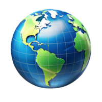 Globe with continents on a black background, world and global connection concept. png