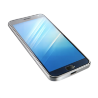 Sleek smartphone icon isolated on black, symbolizing mobile technology and communication. png